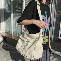 Women's Large Capacity Canvas Shoulder Bag Tote