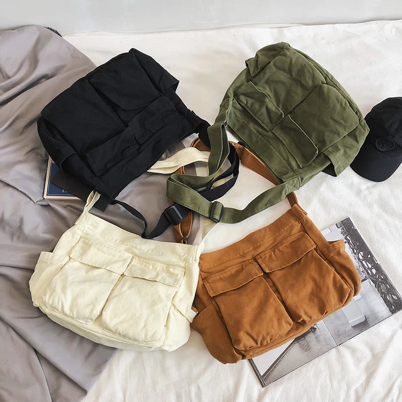 Women's Large Capacity Canvas Shoulder Bag Tote