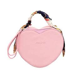 Heart-shaped Women Shoulder Bag PU Leather Crossbody Messenger Bags