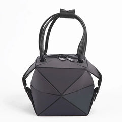 Women Geometry Handbag Hologram Laser Folding Totes Large Capacity Casual Totes