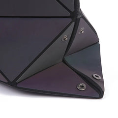 Women Geometry Handbag Hologram Laser Folding Totes Large Capacity Casual Totes