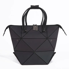 Women Geometry Handbag Hologram Laser Folding Totes Large Capacity Casual Totes
