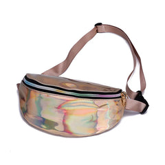 Women's Geometric Waist Bag Fanny Pack Laser Chest Phone Pouch