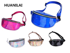 Women's Geometric Waist Bag Fanny Pack Laser Chest Phone Pouch