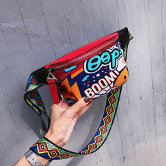 3D Printing Waist Bag Women Fanny Pack Leather Belt Bag