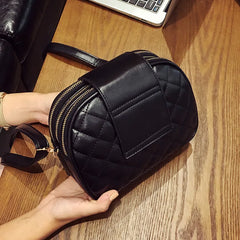 Women Shoulder Bag Rhombic Handbags Purse Chain Leather Small