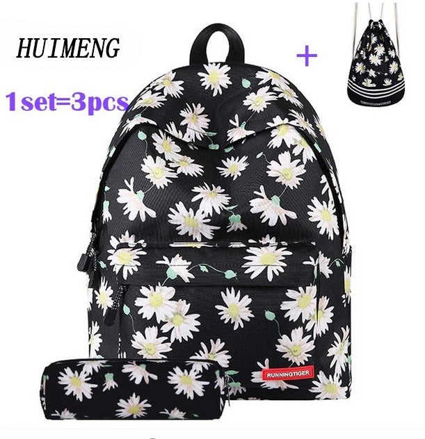 Universe Space Unicorn Backpack & Drawstring Bag 3pcs Set