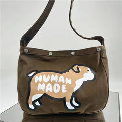 Cute Puppy Print Messenger Bag