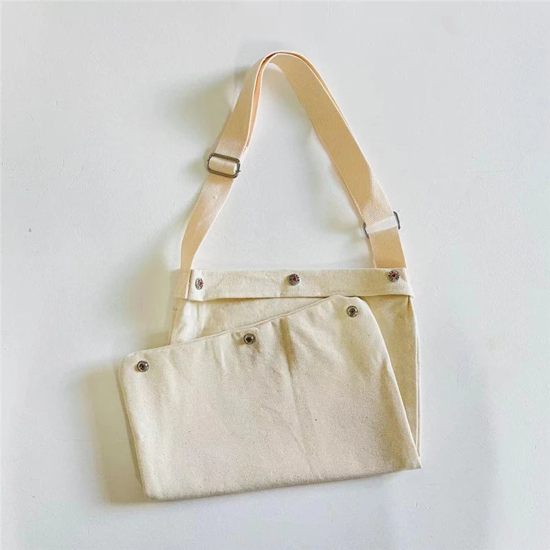Heart Canvas Bag Foldable Reusable Tote Bag