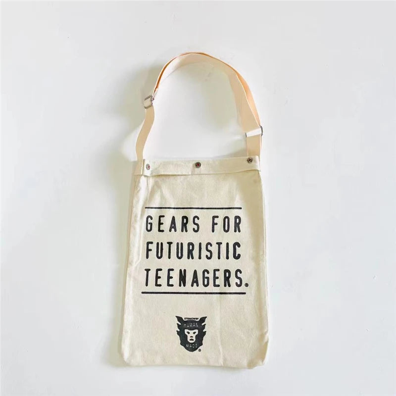 Heart Canvas Bag Foldable Reusable Tote Bag