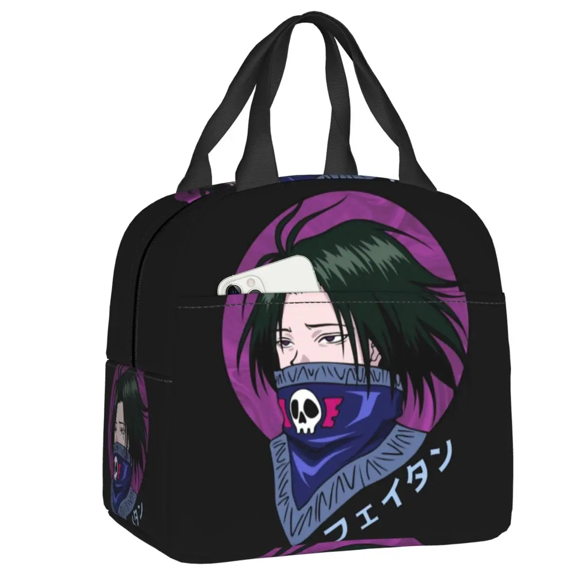 HXH Feitan Insulated Lunch Bag Hunter X Hunter Lunch Tote for Picnic