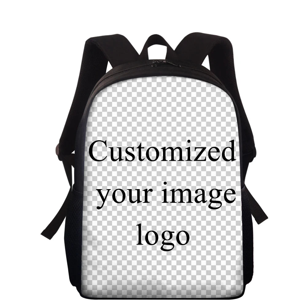 Rabbit Horse Print School Bags 15inch Kids Schoolbags
