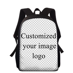 Rabbit Horse Print School Bags 15inch Kids Schoolbags