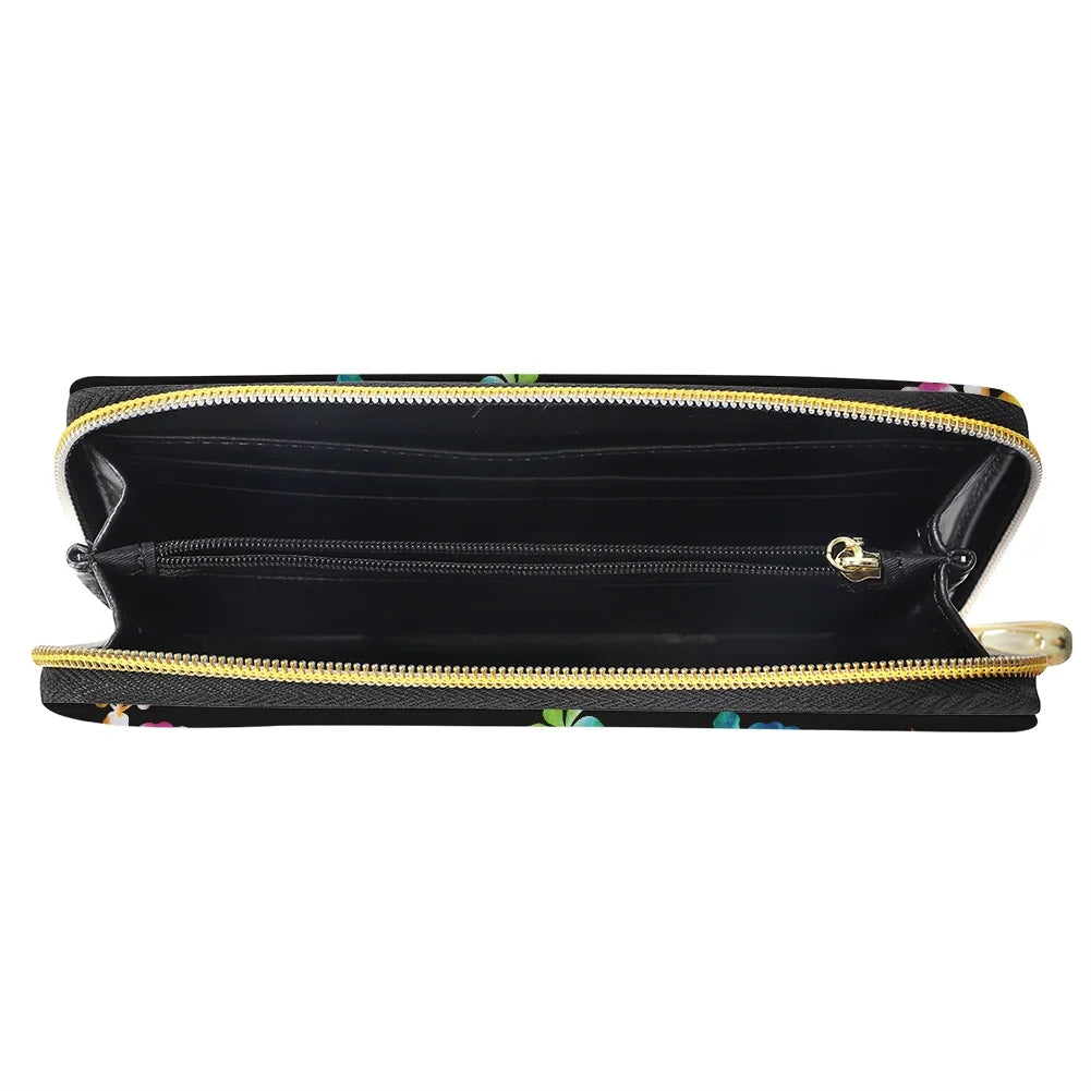 Polynesian Tribal Hawaii Print Zipper Women's Wallet