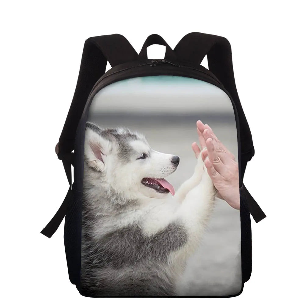 Husky Dog Backpack - Toddler Book Bag for Kids