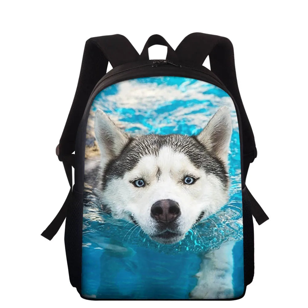 Husky Dog Backpack - Toddler Book Bag for Kids
