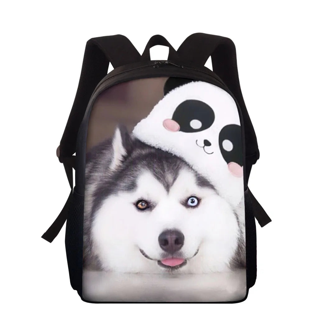 Husky Dog Backpack - Toddler Book Bag for Kids