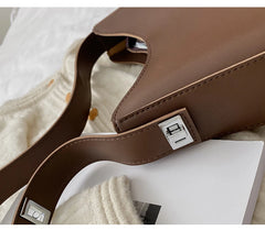 Half-Moon Small Shoulder Bag Women's Spring PU Leather
