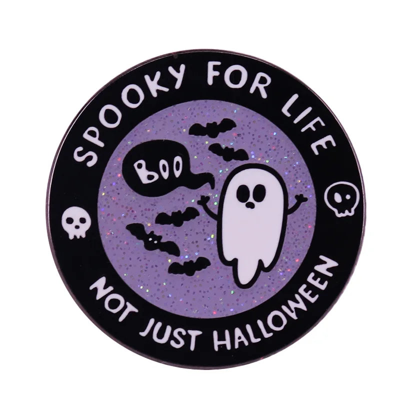 Halloween Anime Enamel Pins Metal Cartoon Brooch