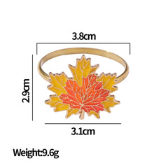 Thanksgiving Halloween Table Decor Maple Leaf Turkey Napkin Holders