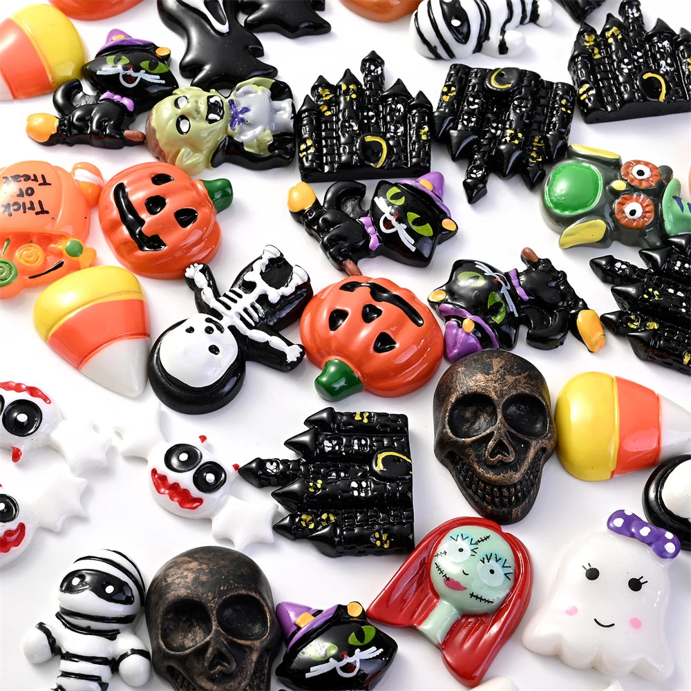 Halloween Pumpkin Hat Resin Patch DIY Craft