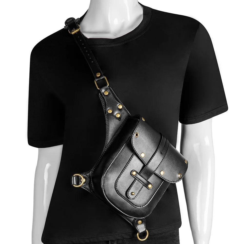 Halloween Single Shoulder Messenger Bag Punk Tactical Waist Fanny Pack