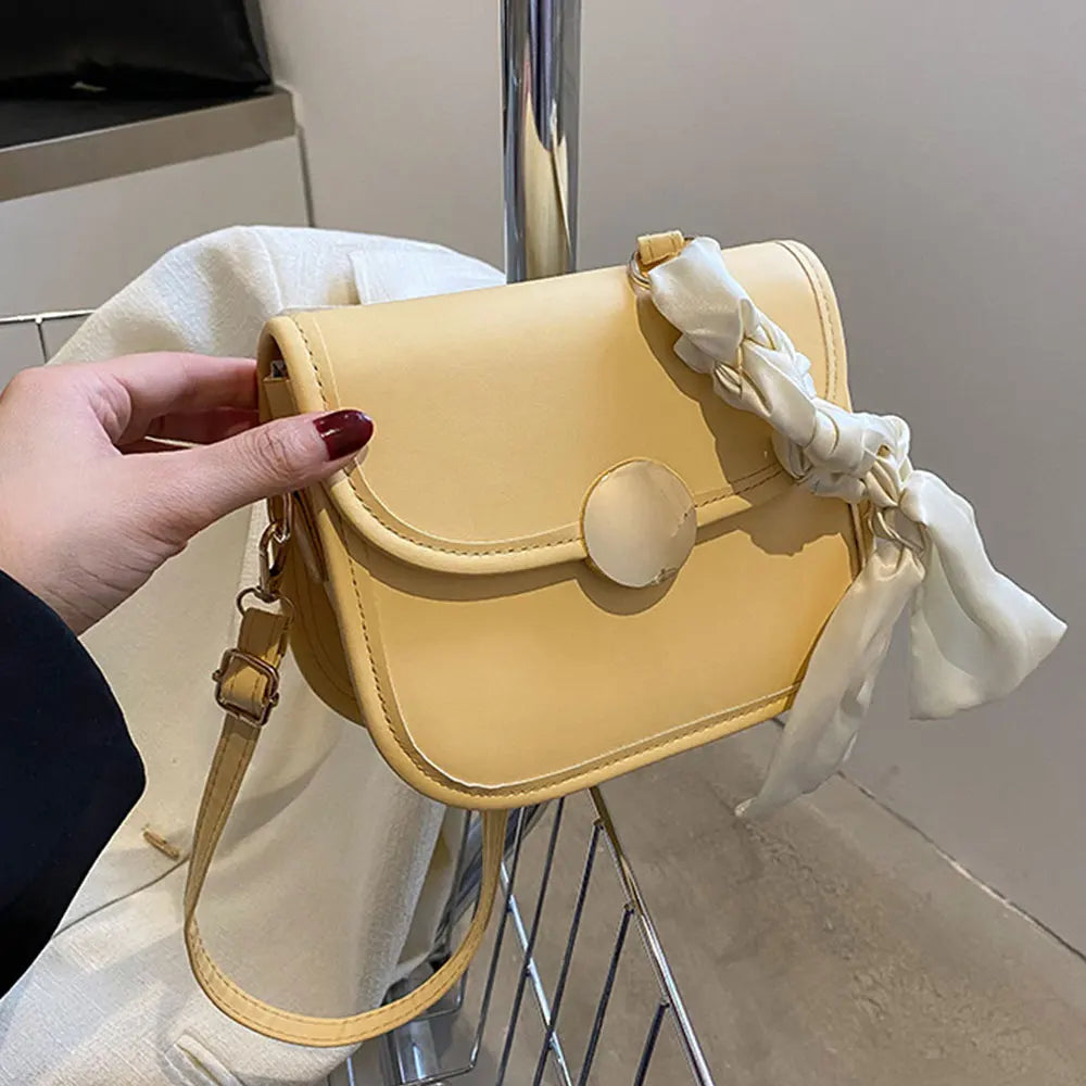 Women's Small Shoulder Messenger Bag PU Leather Ladies Clutch