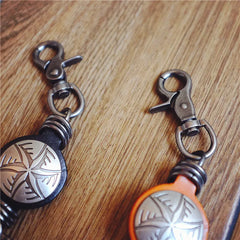 Real Leather Key Ring Wallets Smart Key Holder Car Key Organizer