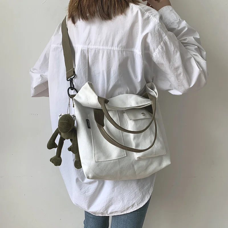 Canvas Women's Tote Bag Shoulder Oblique Bag