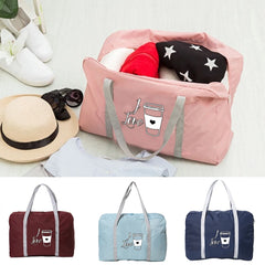 Food Print Zipper Tote Bag for Women Travel Camping Carry-On