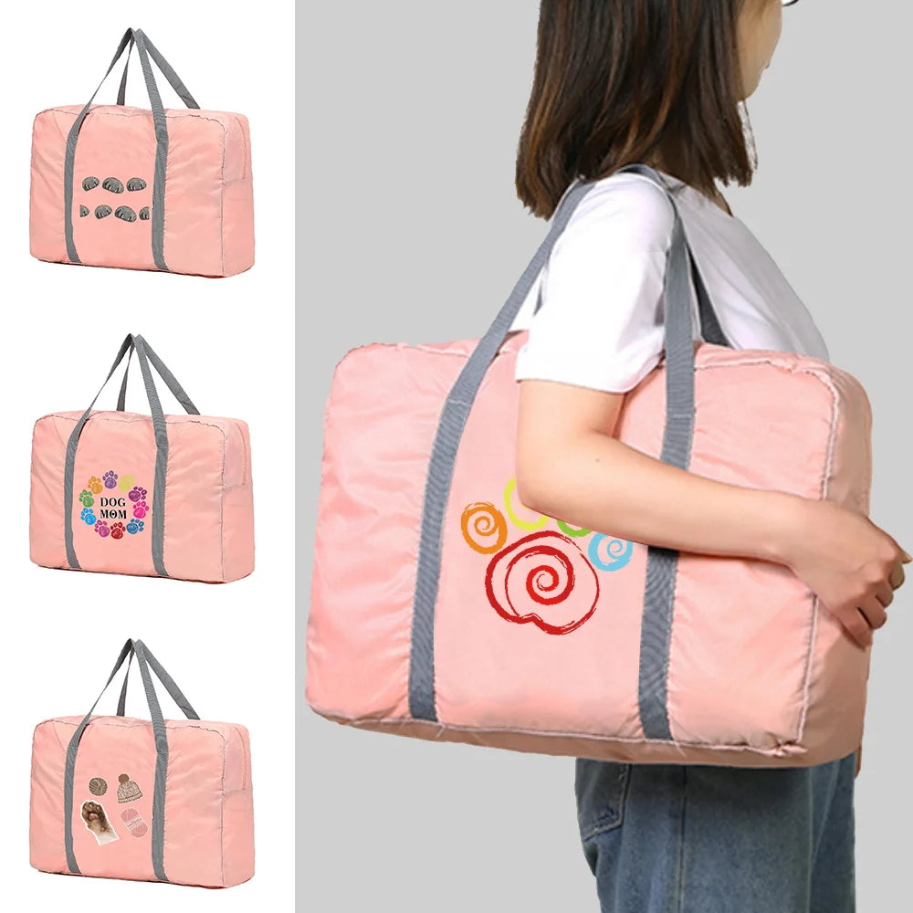 Women Travel Storage Bag Foldable Zipper Luggage Organizer WaterProof Tote
