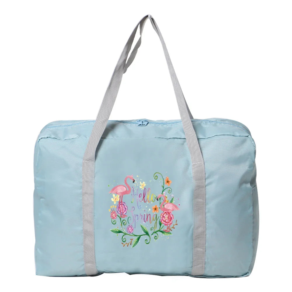 Flamingo Print Waterproof Travel Bag Organizer Toiletries Luggage