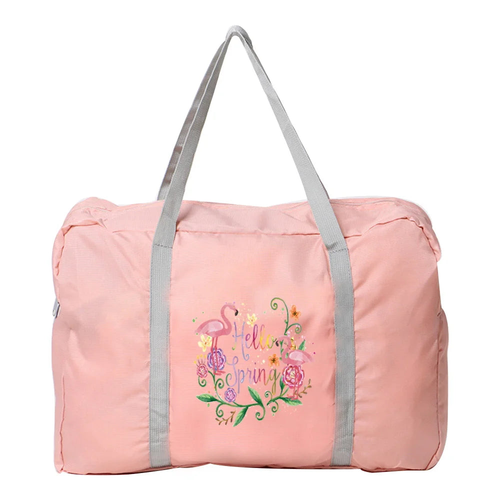 Flamingo Print Waterproof Travel Bag Organizer Toiletries Luggage