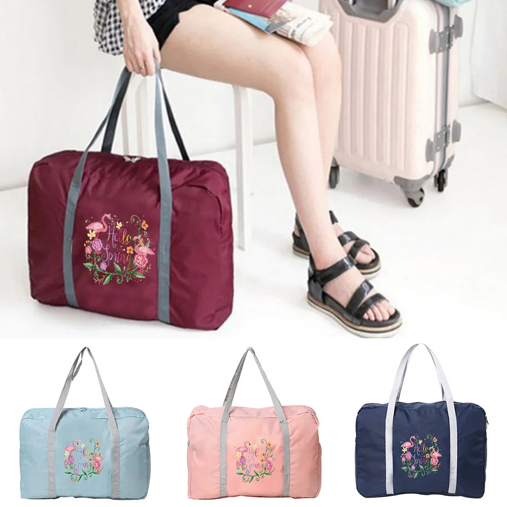Flamingo Print Waterproof Travel Bag Organizer Toiletries Luggage