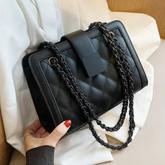 Chain Women's Handbag Small PU Leather Shoulder Bag