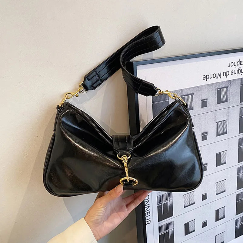 Large Texture Messenger Bag for Women Retro Shoulder Tote
