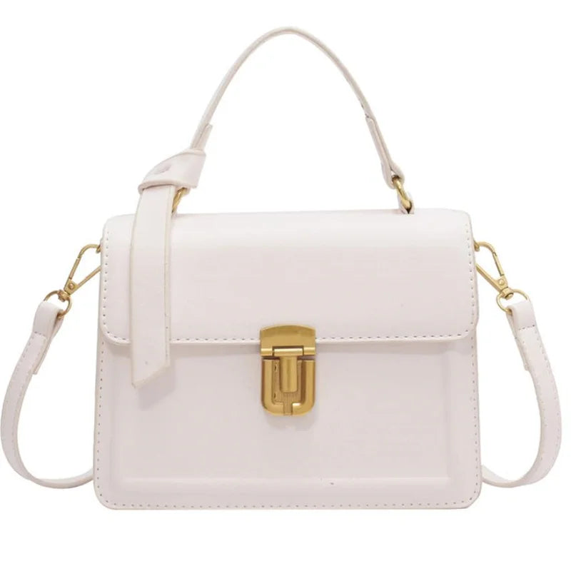 Solid Messenger Bag PU Women's Crossbody Bag