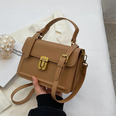 Solid Messenger Bag PU Women's Crossbody Bag