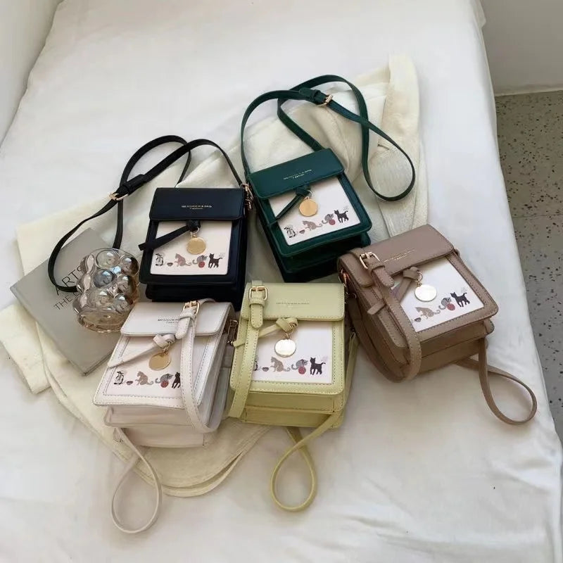 Women Shoulder Bag Messenger Large-capacity Touch Screen Phone Wallet