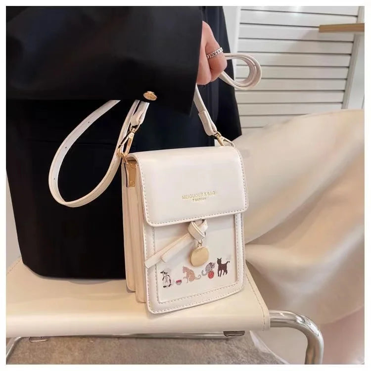 Women Shoulder Bag Messenger Large-capacity Touch Screen Phone Wallet