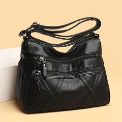 Soft Leather Shoulder Messenger Bag Casual Satchel