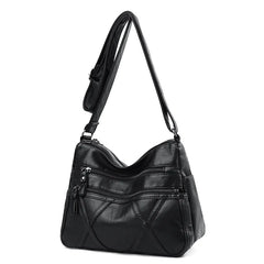 Soft Leather Shoulder Messenger Bag Casual Satchel