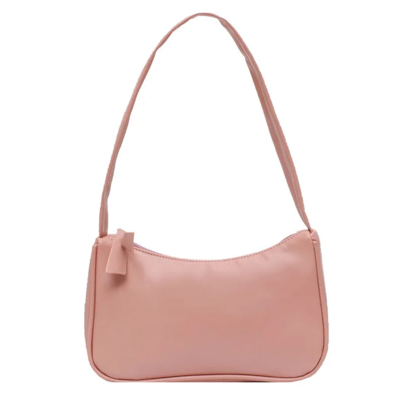 Retro PU Leather Top Handle Bag Women Shoulder Totes Vintage Small Bags Clutch
