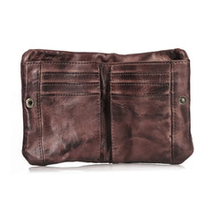 Cowhide Bifold Wallet with Zipper for Boyfriend Halloween