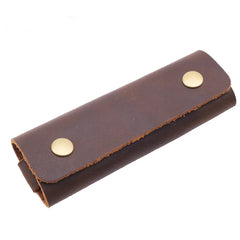 Leather Housekeeper Key Wallet Car Case Bag Pouch