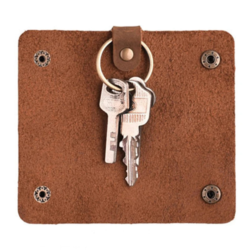 Leather Housekeeper Key Wallet Car Case Bag Pouch