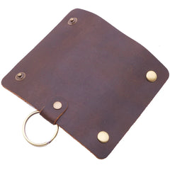 Leather Housekeeper Key Wallet Car Case Bag Pouch