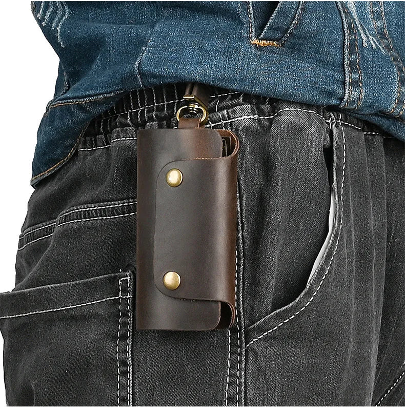 Personalised Leather Key Chain Holder for Men