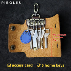 Retro Leather Car Key Pouch Holder