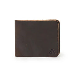 Wallet Men Leather Short Purse Crazy Horse Coffee Money Clips Male Female